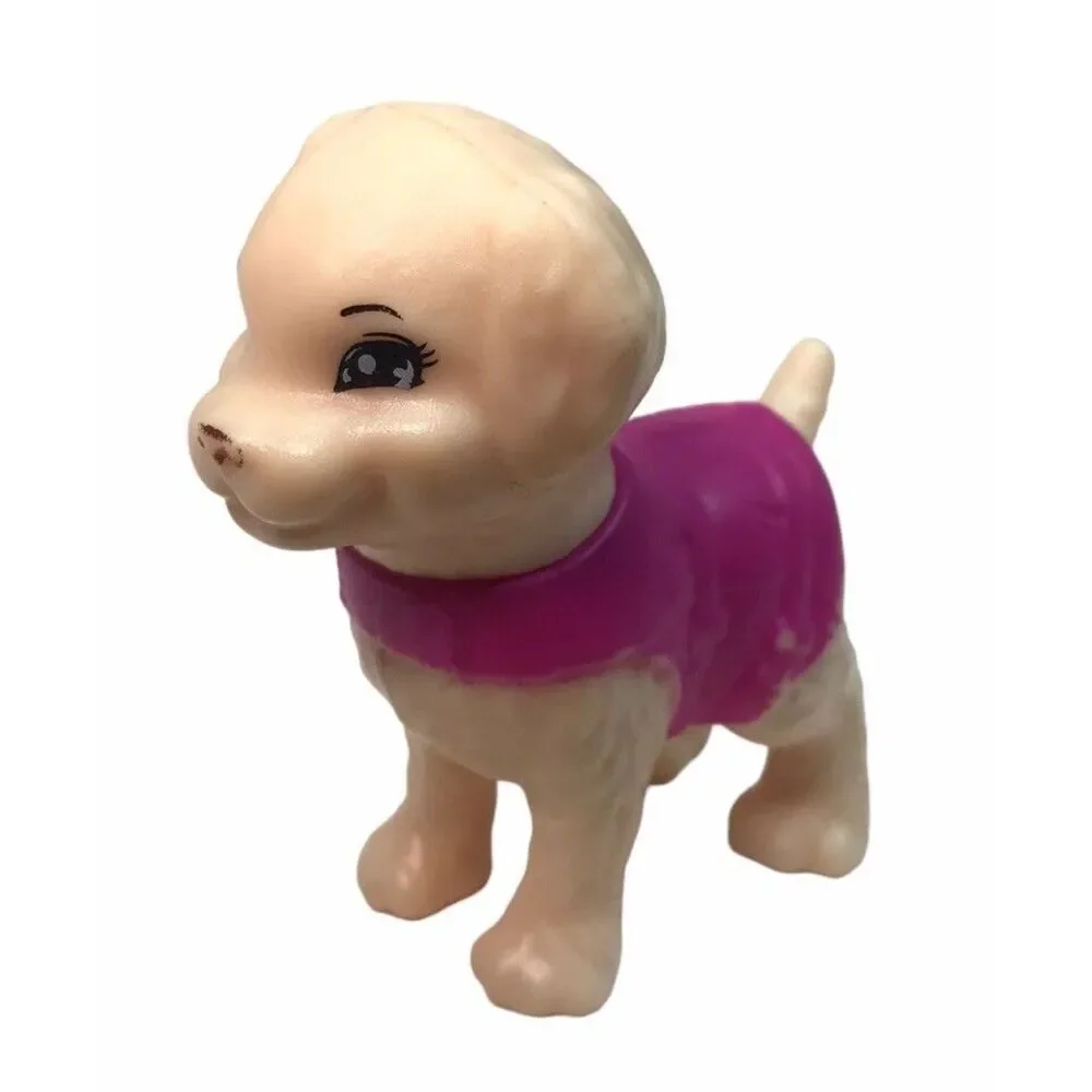 Barbie yellow lab puppy pet‎ Miniature Dog Toy replacement tan pink coat Mini